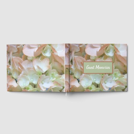 Gastboek - Peach Hydrangea Gastenboek (Volledig)