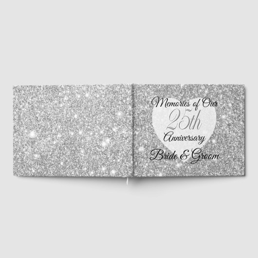 Gastboek - Personaliseer 25e Jubileum Keepsake Gastenboek (Volledig)