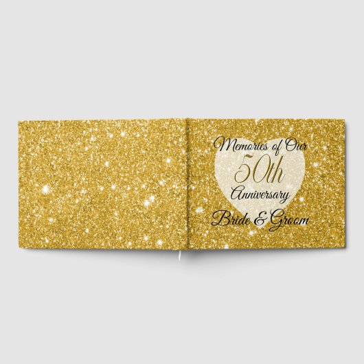 Gastboek - Personaliseer 50e Jubileum Keepsake Gastenboek (Volledig)