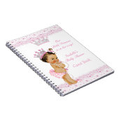 Gastboek Princess Baby shower Roze Wit Notitieboek (Rechterzijde)