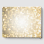 Gastboek Quinceanera Gold Bokeh Lights Gastenboek (Achterkant)