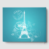 Gastboek Quinceanera Party Paris Turquoise Gastenboek (Achterkant)