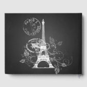 Gastboek Quinceanera Party Paris Zwart Gastenboek (Achterkant)