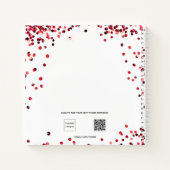 Gastboek Quinceanera rood wit jurkje Notitieboek (Achterkant)