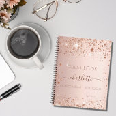 Gastboek Quinceanera roos goudblush Notitieboek