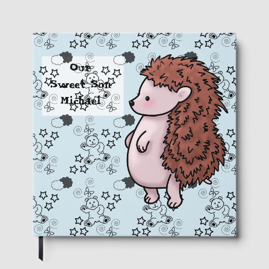 Gastboek Schattige Hedgehog Design Gastenboek (Voorkant)