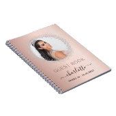 Gastboek Sweet 16 roos gouden zilverfoto Notitieboek (Rechterzijde)