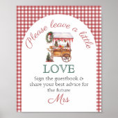 Gastboek teken kerstmarkt Vrijgezellenfeest Poster (Voorkant)