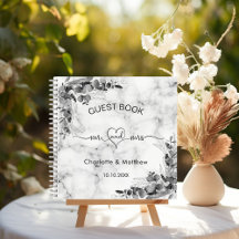 Gastboek trouwmarmer eucalyptus de heer mrs