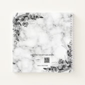 Gastboek trouwmarmer eucalyptus de heer mrs notitieboek (Achterkant)