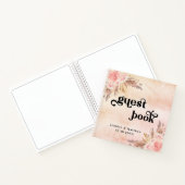 Gastboek trouwpampas graszoet roze notitieboek (Binnen)