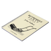 Gastboek uittredingspartij notitieboek (Linkerzijde)