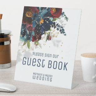 Gastboek van de koopvaardijvloot van de Bourgogne Reclamebord Met Voetstuk