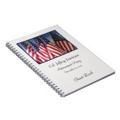 Gastboek van de Pensioenpartij, Amerikaanse vlagge Notitieboek (Rechterzijde)