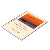 Gastboek van de Pensioenpartij, Zeilboot op zonson Notitieboek (Linkerzijde)