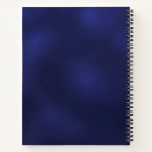 Gastboek verjaardag blauwe foto gouden ballonnen notitieboek (Achterkant)