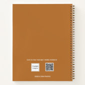 Gastboek verjaardag koper bruin foto collage notitieboek (Achterkant)