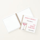 Gastboek verjaardag parel prosecco roze notitieboek (Binnen)