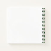 Gastboek verjaardag witte foto bloemen notitieboek (Achterkant)