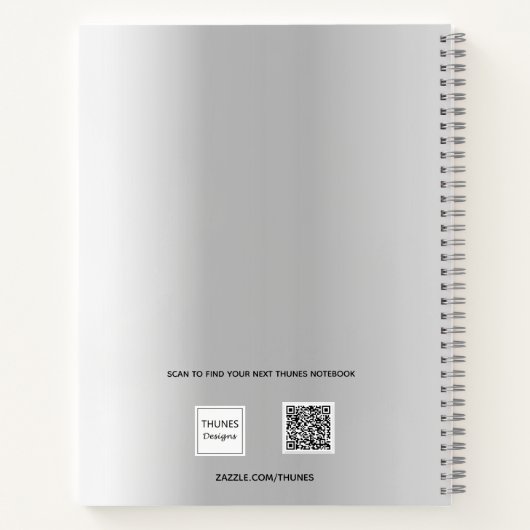 Gastboek verjaardag zilveren foto notitieboek (Achterkant)