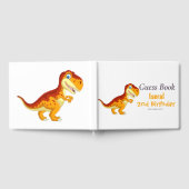 Gastboek verjaardagsdinosaurusgoud gastenboek (Volledig)