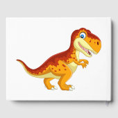 Gastboek verjaardagsdinosaurusgoud gastenboek (Achterkant)