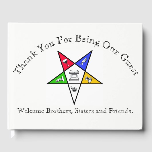 Gastboek voor Eastern Star Events Gastenboek (Voorkant)