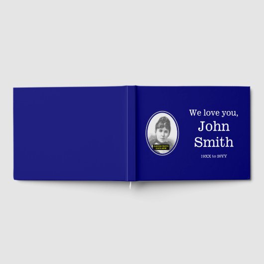 Gastboek voor eenvoudige en minimale herinneringen gastenboek (Volledig)