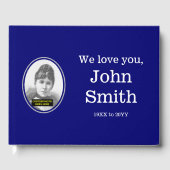 Gastboek voor eenvoudige en minimale herinneringen gastenboek (Voorkant)