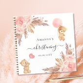 Gastboek voor het christenen van pampas gras roos  notitieboek