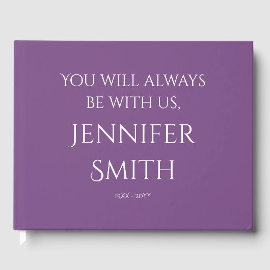 Gastboek voor respectabele en gewone herinneringen gastenboek (Voorkant)