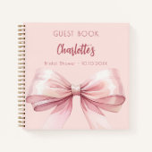 Gastboek Vrijgezellenfeest blush roze boog Notitieboek (Voorkant)
