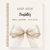 Gastboek Vrijgezellenfeest boog crème beige Notitieboek (Voorkant)