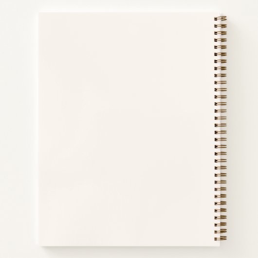 Gastboek Vrijgezellenfeest boog crème beige Notitieboek (Achterkant)