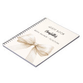 Gastboek Vrijgezellenfeest boog crème beige Notitieboek (Linkerzijde)