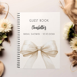 Gastboek Vrijgezellenfeest boog crème beige Notitieboek