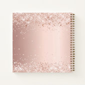 Gastboek vrijgezellenfeest foto hart roos goud notitieboek (Achterkant)