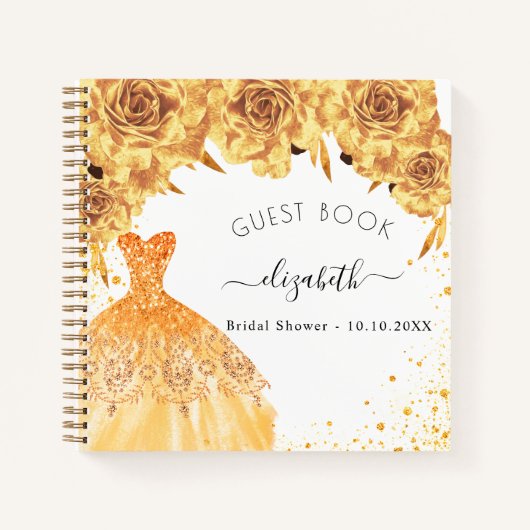 Gastboek Vrijgezellenfeest goudglitter Notitieboek (Voorkant)