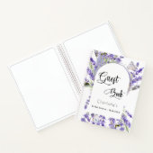 Gastboek vrijgezellenfeest lavender violet meel notitieboek (Binnen)