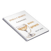 Gastboek vrijgezellenfeest parel prosecco notitieboek (Rechterzijde)