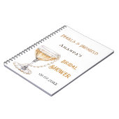 Gastboek vrijgezellenfeest parel prosecco notitieboek (Linkerzijde)