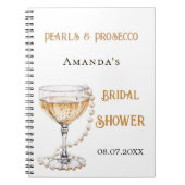 Gastboek vrijgezellenfeest parel prosecco notitieboek (Voorkant)