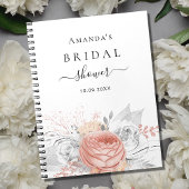 Gastboek vrijgezellenfeest roos goudflorzilver notitieboek