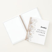 Gastboek vrijgezellenfeest wilde bloemen beige crè notitieboek (Binnen)