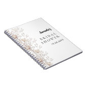 Gastboek vrijgezellenfeest wilde bloemen beige crè notitieboek (Rechterzijde)