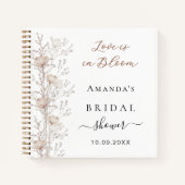 Gastboek vrijgezellenfeest wilde bloemen liefde in notitieboek (Voorkant)