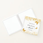 Gastboek vrijgezellenfeest witte goudvlinder notitieboek (Binnen)