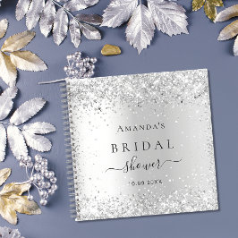 Gastboek vrijgezellenfeest zilverglitter notitieboek