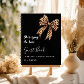 Gastboek vrijgezellenfeest zwarte luipaard boog kn notitieboek