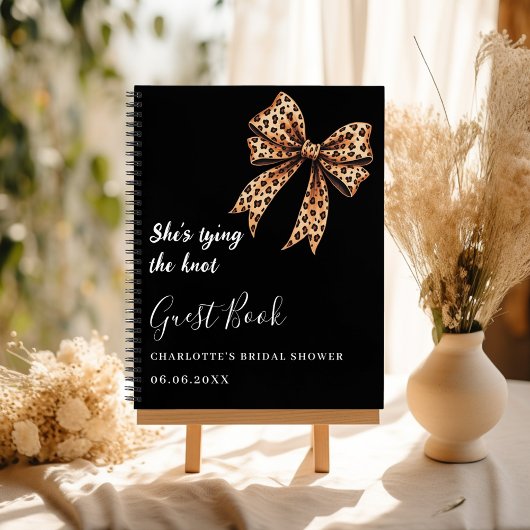 Gastboek vrijgezellenfeest zwarte luipaard boog kn notitieboek